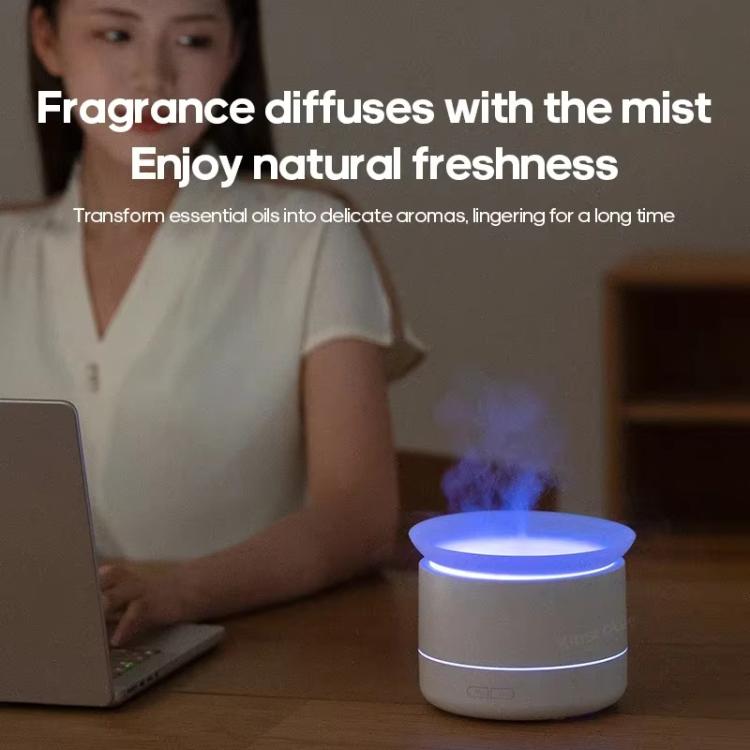 200ml Sea of Clouds Aroma Diffuser Essential Oil Humidifier with 7-Color Mood Lights USB-Powered, Color: Black by bashfashion