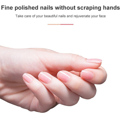 10 PCS Tofu Block Nail Polish Four Squares High Elastic Cotton Manicure Sand Block (Orange) by bashfashion