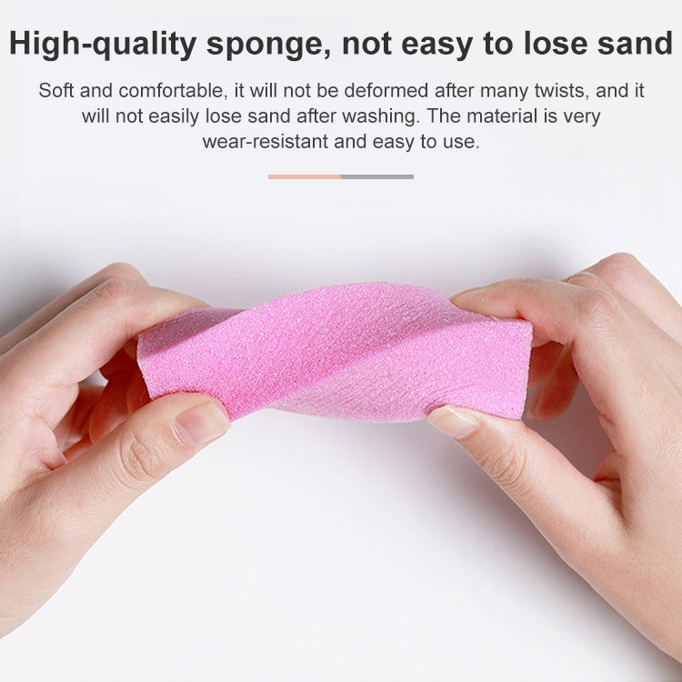 10 PCS Tofu Block Nail Polish Four Squares High Elastic Cotton Manicure Sand Block (Orange) by bashfashion